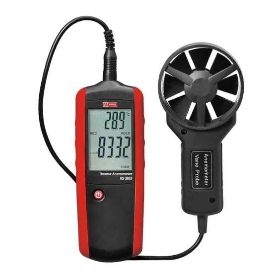 RS Pro RS-3893 Bedienungsanleitung
