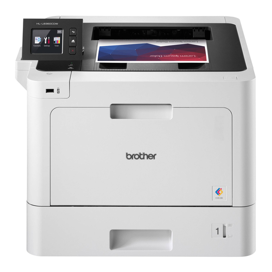 Brother HL-L8260CDW Kurzanleitung