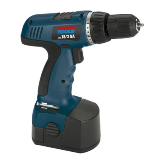Alpha tools ASE 18/2 GA Bedienungsanleitung