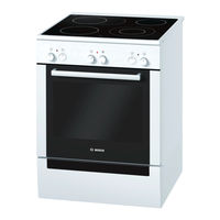 Bosch HCE722120 weiß Elektro-Standherd 60 cm breit mit Glaskeramik-Kochfeld Gebrauchsanleitung