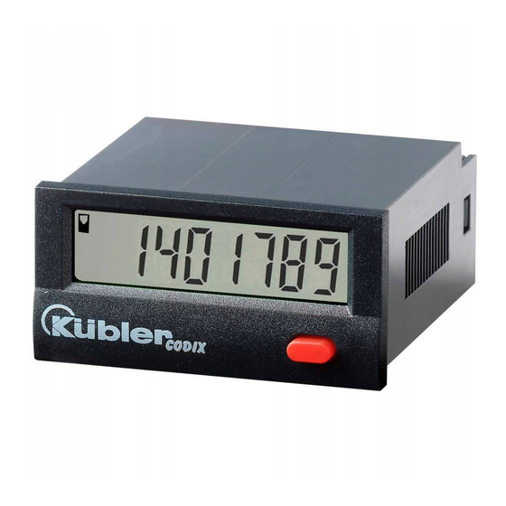 Kübler Codix 136 Bedienungsanleitung