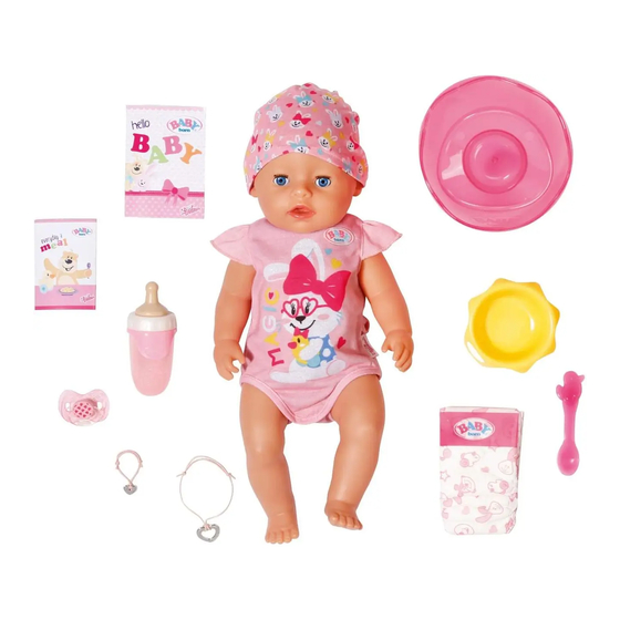 Zapf Creation BABY born Bedienungsanleitung