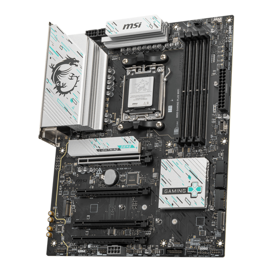 MSI B850 GAMING PLUS WIFI Benutzerhandbuch