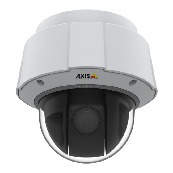 Axis Q60-E-Serie Installationsanleitung