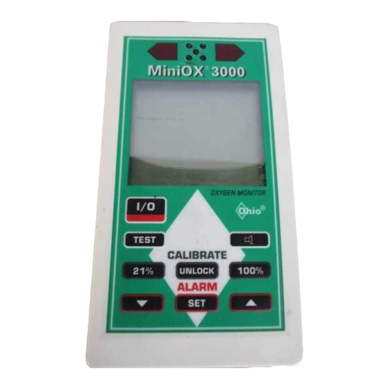 Ohio Medical Corporation MiniOX 3000 Gebrauchsanweisung