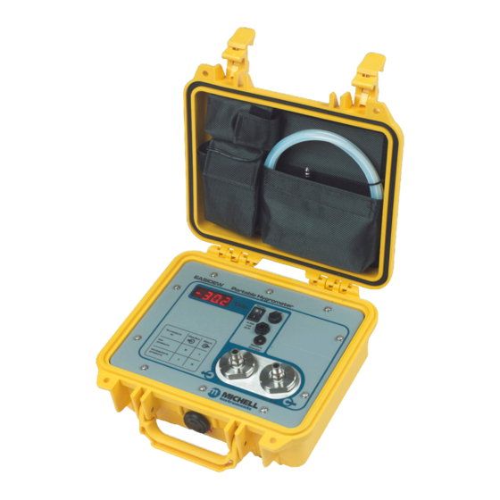 Michell Instruments Easidew Portable Bedienungsanleitung