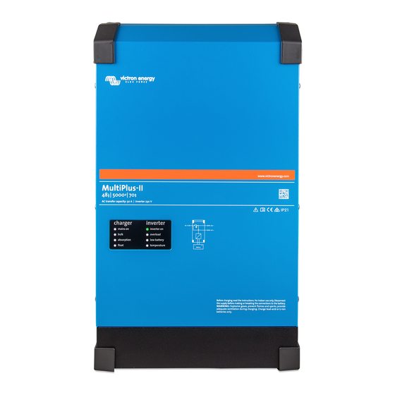 Victron energy MultiPlus 12/5000/200-50 Anleitung