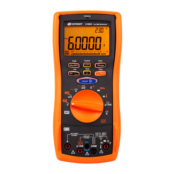 Keysight Technologies U1282A Benutzerhandbuch