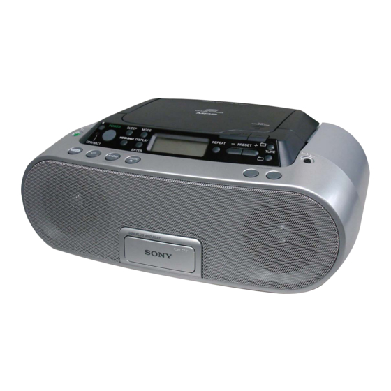 Sony ZS-PS20CP Bedienungsanleitung