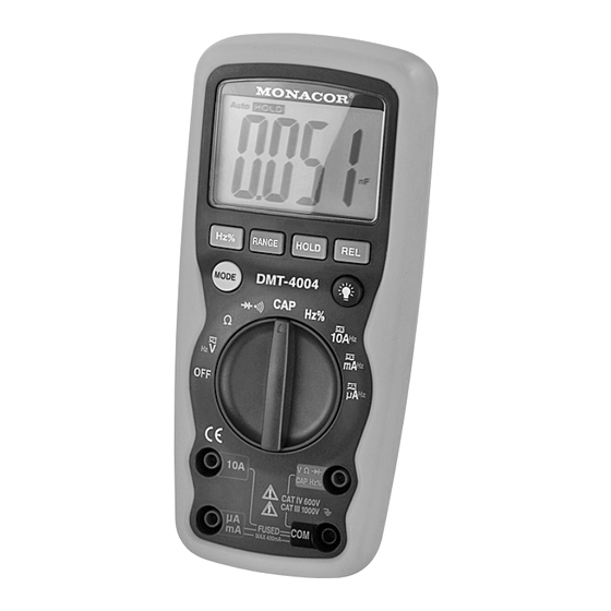 Monacor DMT-4004 Bedienungsanleitung