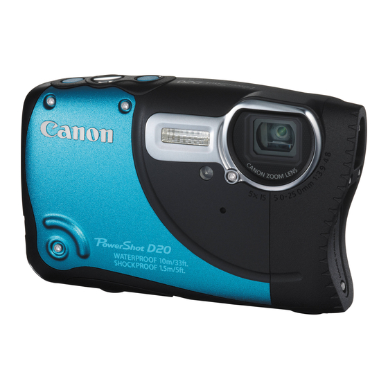 Canon PowerShot D20 Benutzerhandbuch