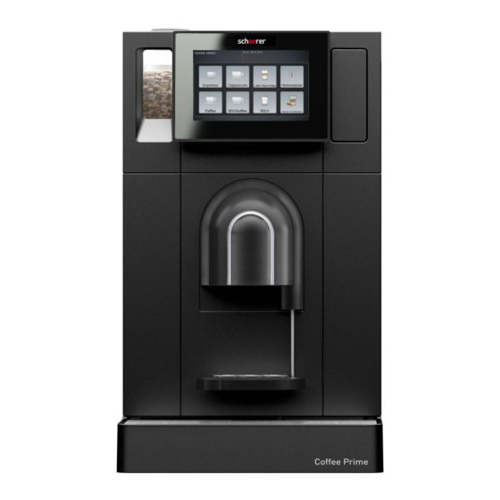 Schaerer Coffee Prime Betriebsanleitung