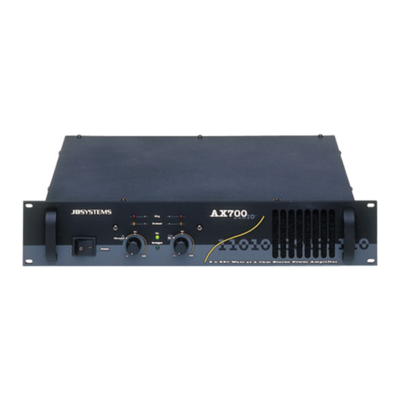 JB Systems AX700 Bedienungsanleitung