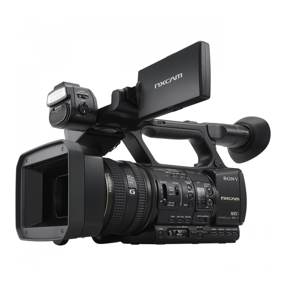 Sony NXCAM HXR-NX5R Bedienungsanleitung