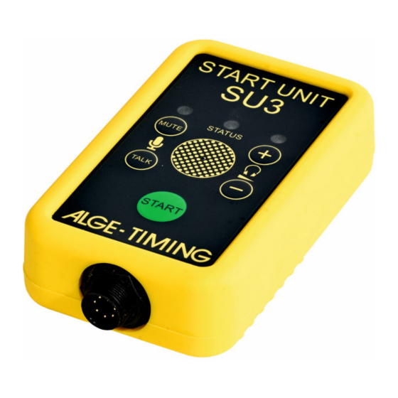 ALGE-Timing Start Unit SU3 Bedienungsanleitung