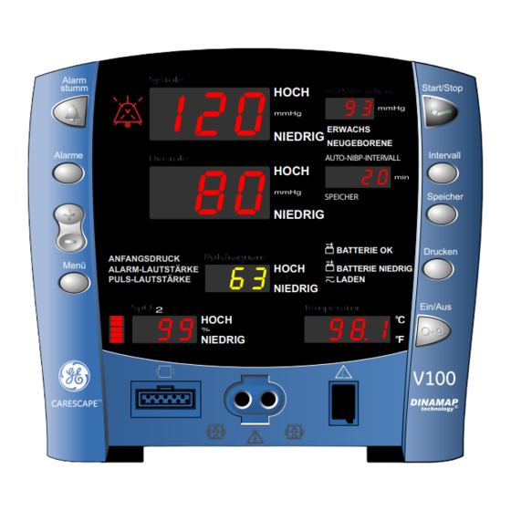 GE Carescape V100 Vital Signs Monitor Service Manual, 47 OFF