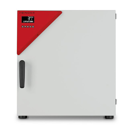 BINDER BD 115 BETRIEBSANLEITUNG PdfHerunterladen ManualsLib