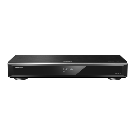 PANASONIC DMRUBC90 BEDIENUNGSANLEITUNG PdfHerunterladen ManualsLib