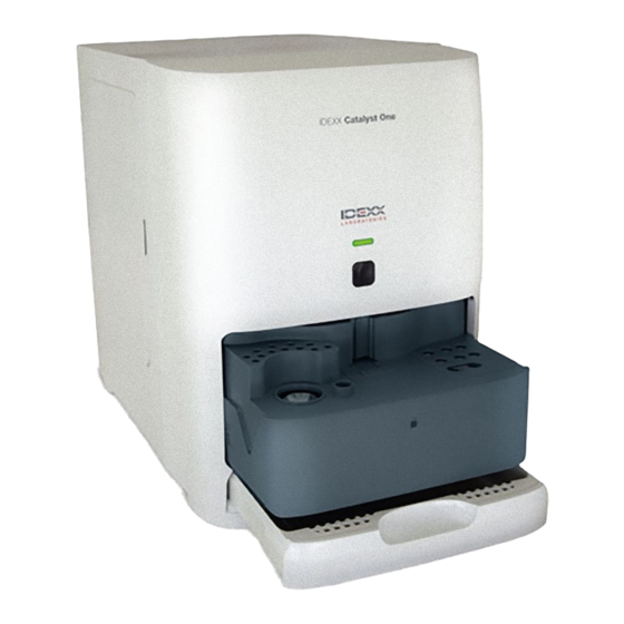 IDEXX CATALYST ONE BEDIENUNGSANLEITUNG PdfHerunterladen ManualsLib