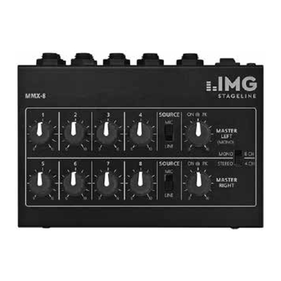 IMG STAGELINE MMX-8 Bedienungsanleitung