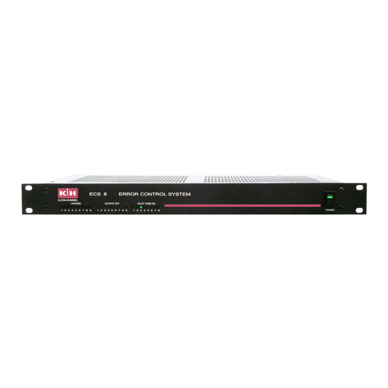 K + H ECS 8 Installation Und Bedienung