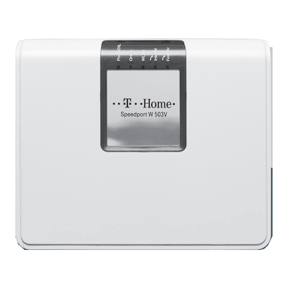 Telekom Speedport W 503V Bedienungsanleitung