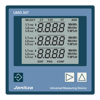 janitza UMG 507 Installation Und Inbetriebnahme