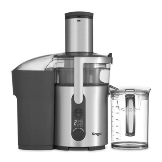 Sage Nutri Juicer Plus BJE520 Kurzanleitung