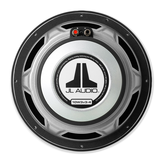 JL Audio 10W3v3-2 Benutzerhandbuch