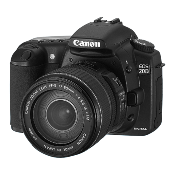 Canon EOS 20D digital Bedienungsanleitung