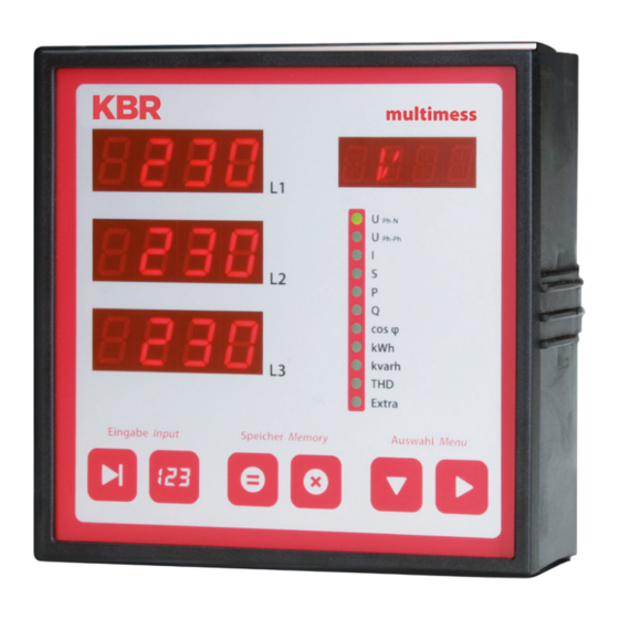 KBR multimess F144-0-LED 5-Serie Kurzanleitung