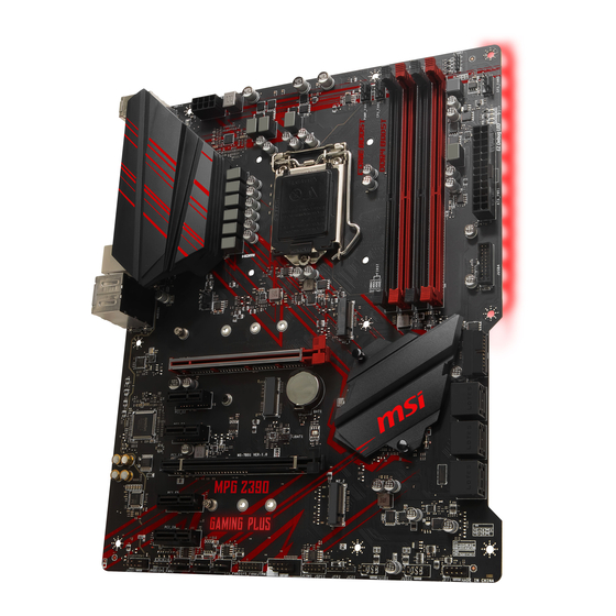 MSI MPG Z390 GAMING PLUS Kurzanleitung