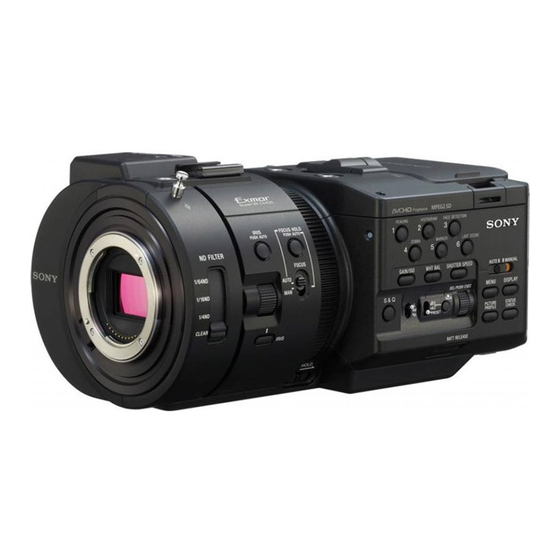 Sony NEX-FS700J Bedienungsanleitung
