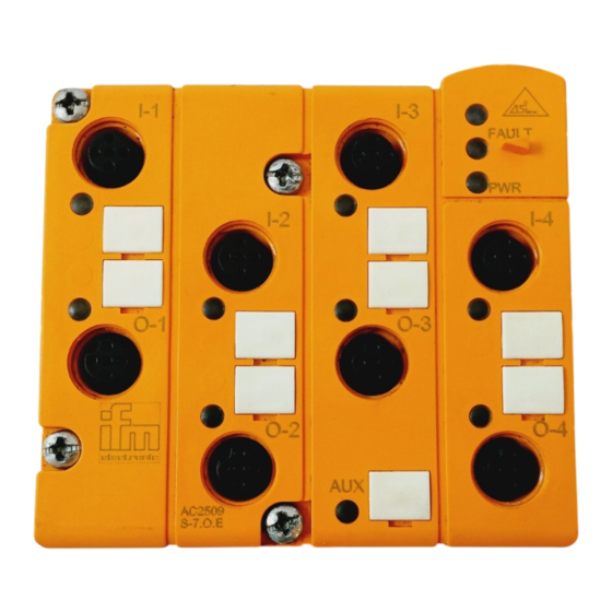 IFM Electronic As interfoce AC2509 Montageanleitung