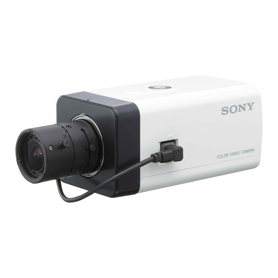 Sony EXview HAD CCD II SSC-G113 Bedienungsanleitung