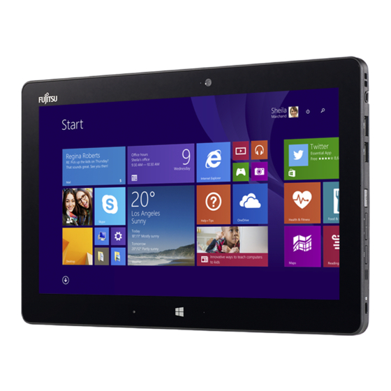 Fujitsu STYLISTIC Q665 Betriebsanleitung