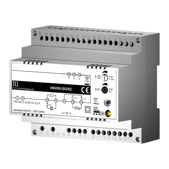 TCS VBVS05-SG/02 Produktinformation