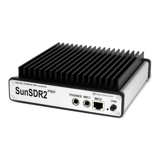 Expert Electronics SunSDR2 Pro Benutzeranleitung