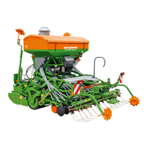 Amazone AD-P 3000 Special Betriebsanleitung