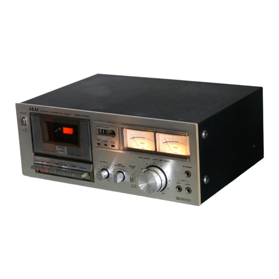 Akai GXC-704D Bedienungsanleitung
