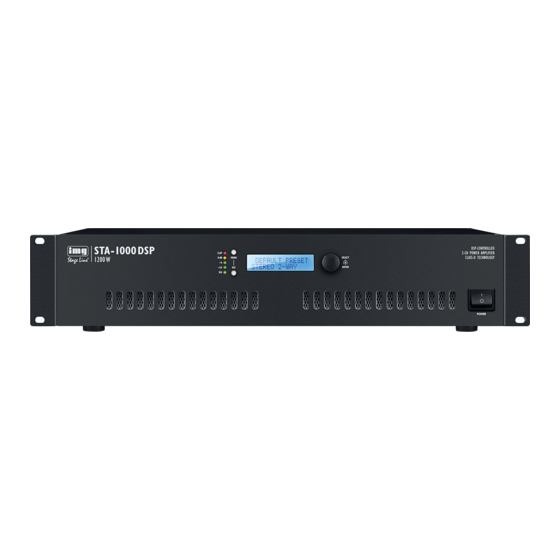 IMG STAGE LINE STA-1000DSP Bedienungsanleitung