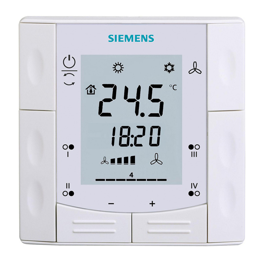 Siemens RDF301 Basisdokumentation