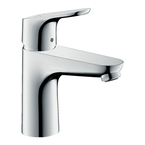 HANSGROHE Focus serie Gebrauchsanleitung, Montageanleitung