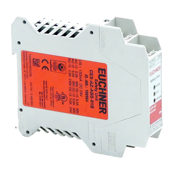 EUCHNER CES-AZ-ABS-01B Betriebsanleitung