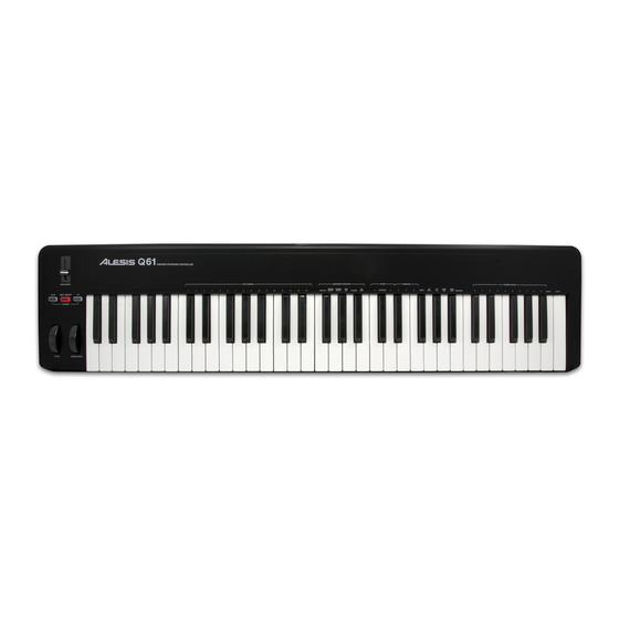 Alesis Q61 Kurzanleitung