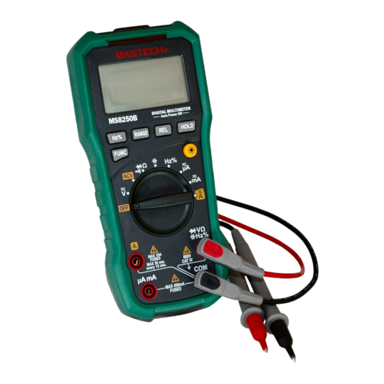 MASTECH MS8250B BETRIEBSANLEITUNG Pdf-Herunterladen | ManualsLib