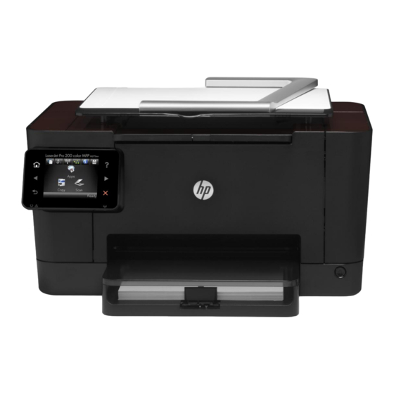 HP TOPSHOT LASERJET PRO M275 Installationshandbuch