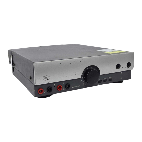 Enraf Nonius Vacotron 460 Bedienungsanleitung