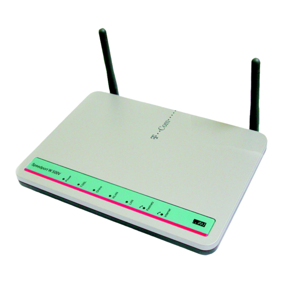T-COM Speedport W 500V Bedienungsanleitung