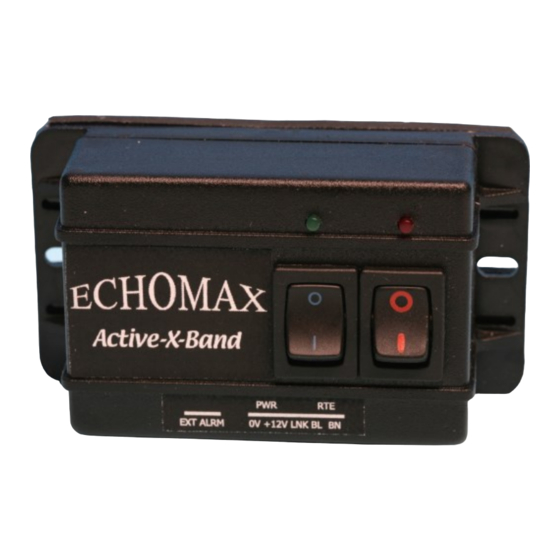 Echomax Active-X-Band Bedienungsanleitung